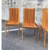 SET 6 SEDIE PRANZO DESIGN ANNI 80 ATT Mario Marenco LEGNO FRASSINO CHAIR VINTAGE