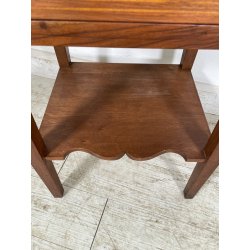 ANTICO COMODINO INTARSIATO LEGNO NOCE epoca '900 CASSETTO ANTA RIPIANO CONSOLLE