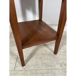 ANTICO COMODINO INTARSIATO LEGNO NOCE epoca '900 CASSETTO ANTA RIPIANO CONSOLLE