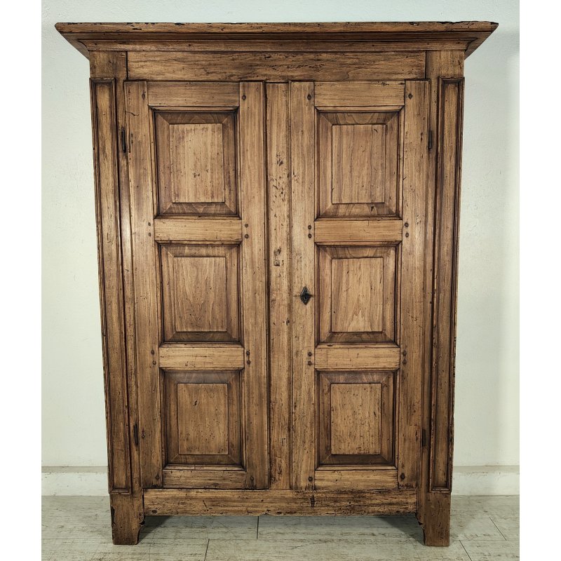 ANTICO ARMADIO PIEMONTESE legno pioppo EPOCA 1800 GUARDAROBA DISPENSA 3 RIPIANI