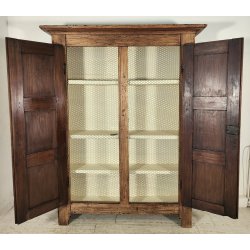 ANTICO ARMADIO PIEMONTESE legno pioppo EPOCA 1800 GUARDAROBA DISPENSA 3 RIPIANI