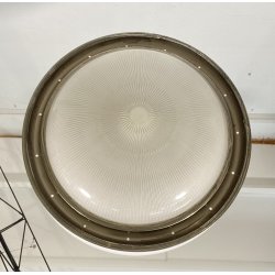 LAMPADARIO SOSPENSIONE DESIGN Sergio Mazza Kappa VETRO ACCIAIO CROMATO ANNI 60