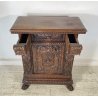 ANTICA CREDENZA BAROCCO 1800 LEGNO NOCE ABETE INTAGLIATO ZAMPE SECRETAIRE