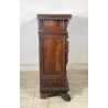 ANTICA CREDENZA BAROCCO 1800 LEGNO NOCE ABETE INTAGLIATO ZAMPE SECRETAIRE