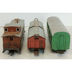 Lotto 7pz VAGONE CARROZZA CARRO MERCI TRENINO Marklin Lima MODELLINO scala H0