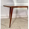 TAVOLO PRANZO DESIGN ANNI 60 ATTR Ico Parisi LEGNO VETRO TABLE VINTAGE