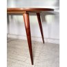 TAVOLO PRANZO DESIGN ANNI 60 ATTR Ico Parisi LEGNO VETRO TABLE VINTAGE