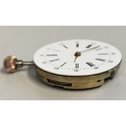 MOVIMENTO ANTICO OROLOGIO TASCA epoca '900 OLD POCKET WATCH dial ø 29 REMONTOIR