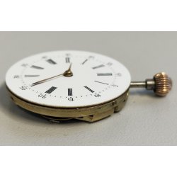 MOVIMENTO ANTICO OROLOGIO TASCA epoca '900 OLD POCKET WATCH dial ø 29 REMONTOIR