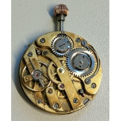 MOVIMENTO ANTICO OROLOGIO TASCA epoca '900 OLD POCKET WATCH dial ø 29 REMONTOIR