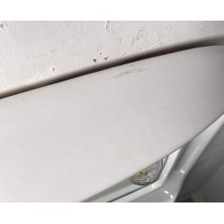 SPECCHIO DESIGN PARETE BAGNO CERAMICA BIANCA 3 LUCI VETRO ANNI 70 MIRROR SPECCHI