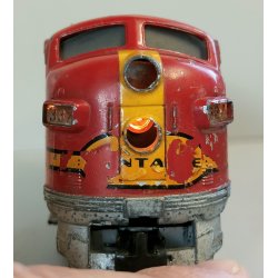 TRENINO Marklin LOCOMOTIVA DIESEL Santa Fe 337 Vagoni 2 Cargo scala H0 CONVOGLIO