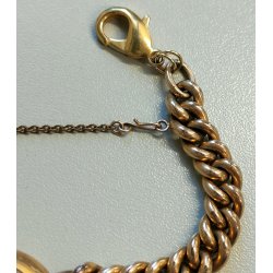 ANTICO OROLOGIO POLSO DORATO epoca 900 OLD GOLDEN POCKET WATCH braccialetto LADY