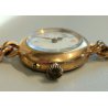 ANTICO OROLOGIO POLSO DORATO epoca 900 OLD GOLDEN POCKET WATCH braccialetto LADY