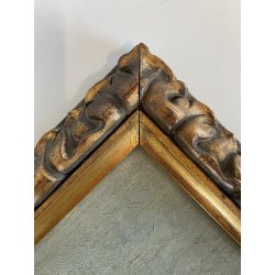 QUADRO DIPINTO OLIO PAESAGGIO CAMPANILE Collegiata GIORNO PIOVOSO DOMODOSSOLA