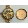 ANTICO OROLOGIO POLSO DORATO epoca 900 OLD GOLDEN POCKET WATCH braccialetto LADY