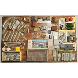 GRANDE LOTTO Marklin scala H0 Binari Catenaria ACCESSORI DIORAMI Faller Kibri