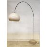 LAMPADA da TERRA ARCO anni 70 DESIGN Space Age CROMATA TRAVERTINO PLEXIGLASS