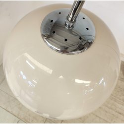 LAMPADA da TERRA ARCO anni 70 DESIGN Space Age CROMATA TRAVERTINO PLEXIGLASS