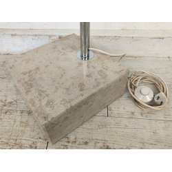 LAMPADA da TERRA ARCO anni 70 DESIGN Space Age CROMATA TRAVERTINO PLEXIGLASS