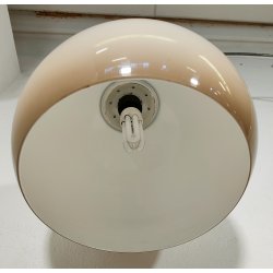 LAMPADA da TERRA ARCO anni 70 DESIGN Space Age CROMATA TRAVERTINO PLEXIGLASS