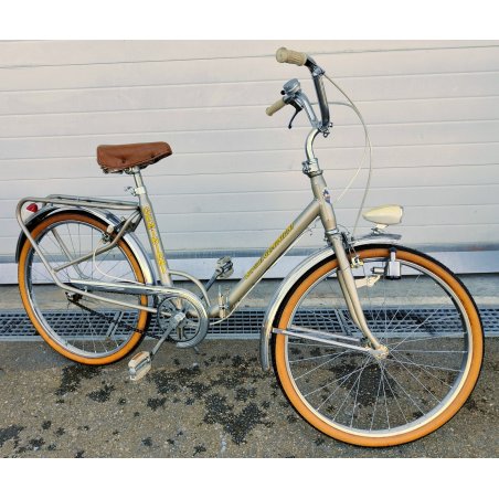 Raphael Geminiani BICICLETTA PIEGHEVOLE anni 70 FRENI FARI city bike RUOTE 24''