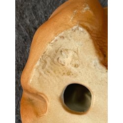 SCULTURA PORCELLANA BISQUIT firmata TRIADE cane LEVRIERO BORZOI 10 cm ceramica