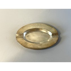 POSACENERE DESIGN PUBBLICITARIO 1970 ARGENTERIA fratelli BROGGI MILANO acciaio