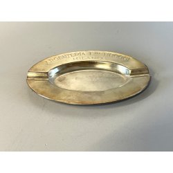 POSACENERE DESIGN PUBBLICITARIO 1970 ARGENTERIA fratelli BROGGI MILANO acciaio