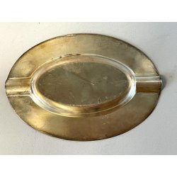 POSACENERE DESIGN PUBBLICITARIO 1970 ARGENTERIA fratelli BROGGI MILANO acciaio