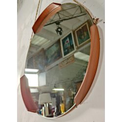 CONSOLLE con SPECCHIO anni 60 Metallo Legno ETAGERE MIRROR VINTAGE Modernariato