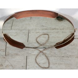 CONSOLLE con SPECCHIO anni 60 Metallo Legno ETAGERE MIRROR VINTAGE Modernariato