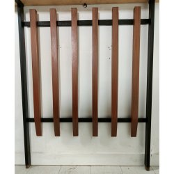 CONSOLLE con SPECCHIO anni 60 Metallo Legno ETAGERE MIRROR VINTAGE Modernariato