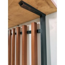 CONSOLLE con SPECCHIO anni 60 Metallo Legno ETAGERE MIRROR VINTAGE Modernariato