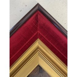 DIPINTO OLIO TAVOLA M. Cammarano SCORCIO ARCHITETTONICO PAESAGGIO RURALE 1912