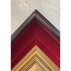 DIPINTO OLIO TAVOLA M. Cammarano SCORCIO ARCHITETTONICO PAESAGGIO RURALE 1912