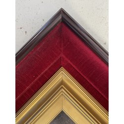 DIPINTO OLIO TAVOLA M. Cammarano SCORCIO ARCHITETTONICO PAESAGGIO RURALE 1912