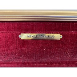 DIPINTO OLIO TAVOLA M. Cammarano SCORCIO ARCHITETTONICO PAESAGGIO RURALE 1912