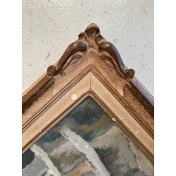 ANTICO DIPINTO OLIO "onaliM" Renato Milano BOLLE SAPONE RITRATTO BIMBI SEDUTI 50