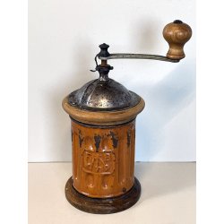 ANTICO MACININO marca TRE SPADE MACINA CAFFE PEPE GRINDER LEGNO primi '900