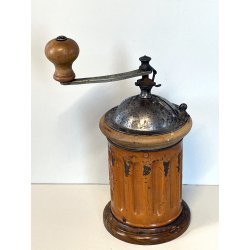ANTICO MACININO marca TRE SPADE MACINA CAFFE PEPE GRINDER LEGNO primi '900
