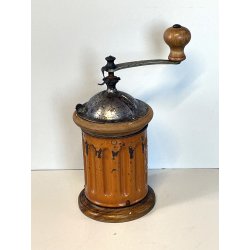 ANTICO MACININO marca TRE SPADE MACINA CAFFE PEPE GRINDER LEGNO primi '900