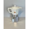RARA CAFFETTIERA MOKA vintage ALPU ceramica ALLUMINIO 6 tazze PORCELLANA PUPPY