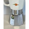 RARA CAFFETTIERA MOKA vintage ALPU ceramica ALLUMINIO 6 tazze PORCELLANA PUPPY