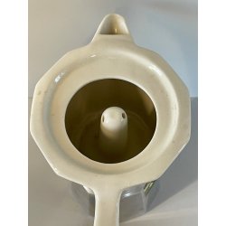 RARA CAFFETTIERA MOKA vintage ALPU ceramica ALLUMINIO 6 tazze PORCELLANA PUPPY