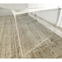 TAVOLINO a PONTE SALOTTO Design ANNI 70 Italia VINTAGE Plexiglass Coffee Table