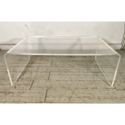 TAVOLINO a PONTE SALOTTO Design ANNI 70 Italia VINTAGE Plexiglass Coffee Table