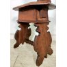 ANTICA COPPIA SEDIA SGABELLI Rinascimento EPOCA 800 Old Chair LEGNO NOCE TRONO
