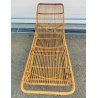 Chaise Longue RATTAN VIMINI BAMBU x SET GIARDINO Design Anni 60 SEDIA SDRAIO