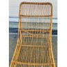 Chaise Longue RATTAN VIMINI BAMBU x SET GIARDINO Design Anni 60 SEDIA SDRAIO